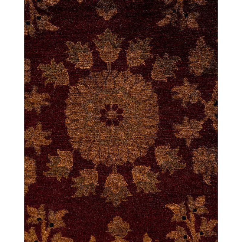 Overdyed, One-of-a-Kind Hand-Knotted Area Rug - Gold - 8' 2" x 10' 1"