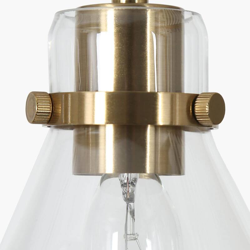 Marsie Modern Ceiling Light 3-light Farmhouse Flush Mount Drop Down Pendant Light Globe Glass