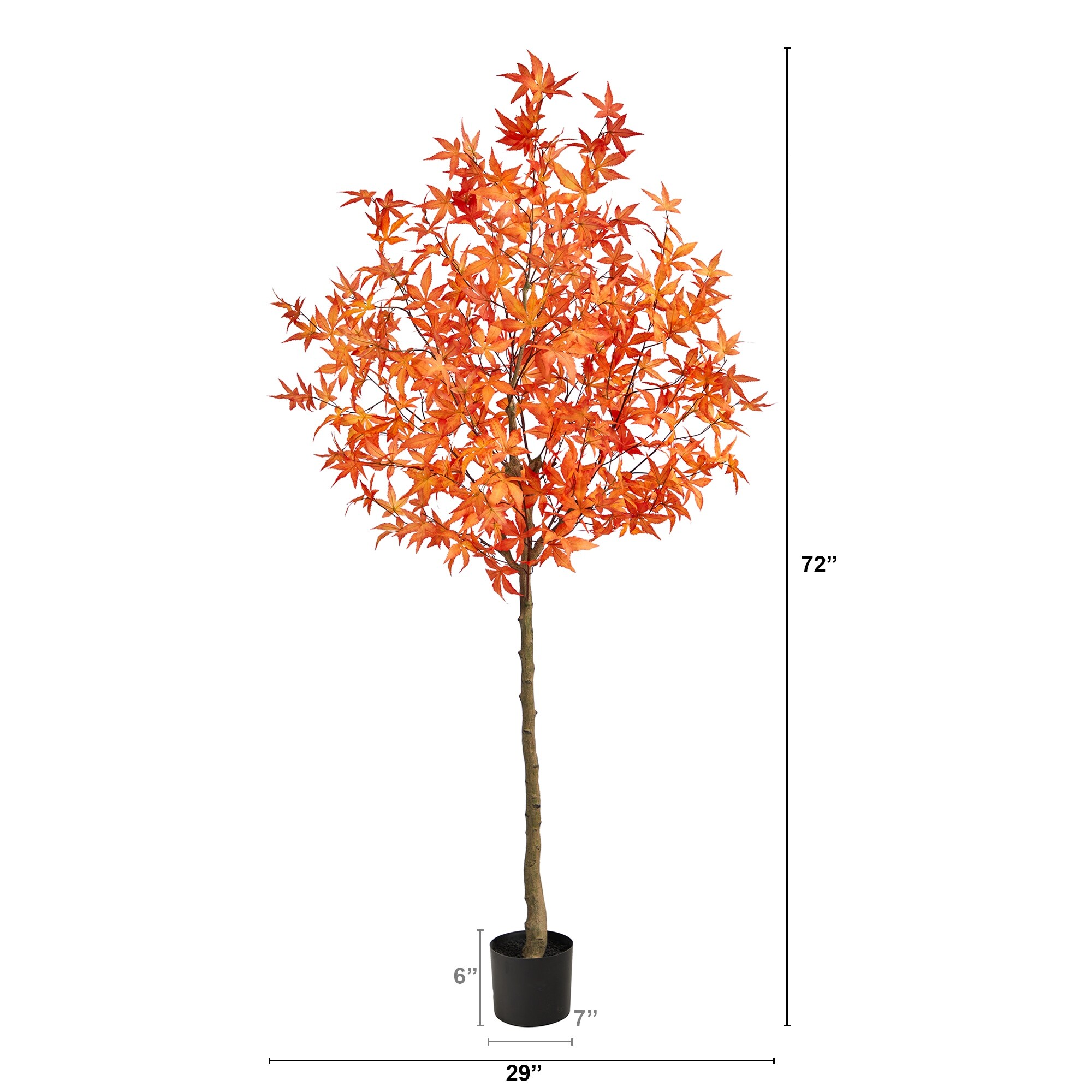 6' Autumn Ficus Artificial Fall Tree