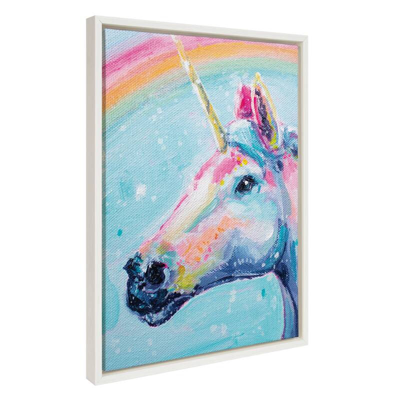 Kate and Laurel Sylvie Believe in Magic Canvas by Rachel Christopoulos - 18x24 - White