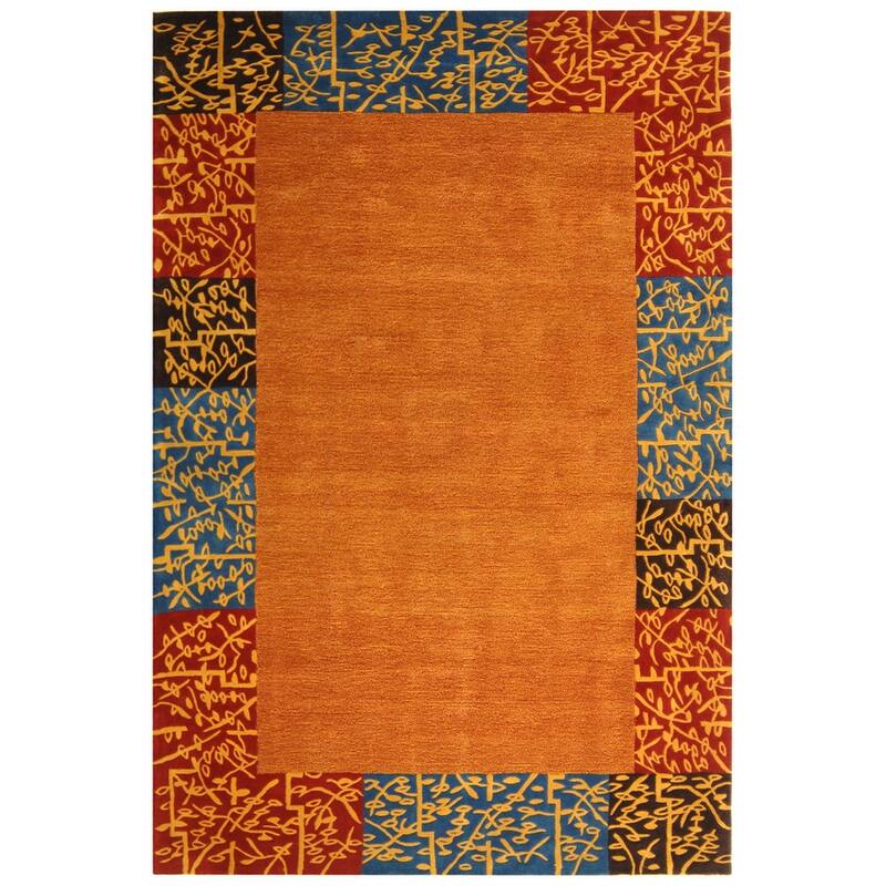 SAFAVIEH Handmade Rodeo Drive Silviea Mid-Century Modern Abstract Wool Rug - 5' x 8' - Multi - Rectangle
