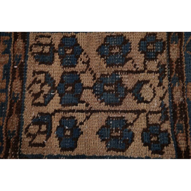 Garden Design Bakhtiari Persian Antique Area Rug Handmade Wool Carpet - 6'8" x 9'10"