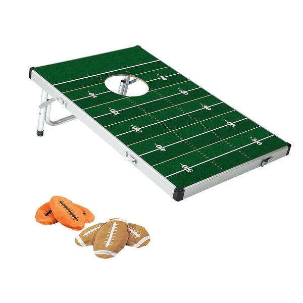 Shop Bean Bag Toss Game Outdoor Portable Cornhole Style Football
