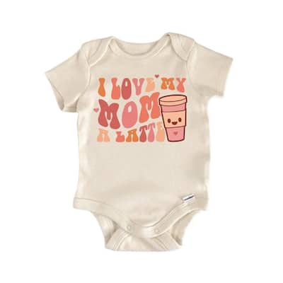 Latte Mama Coffee - Baby Boy Girl Clothes Infant Bodysuit Funny Cute