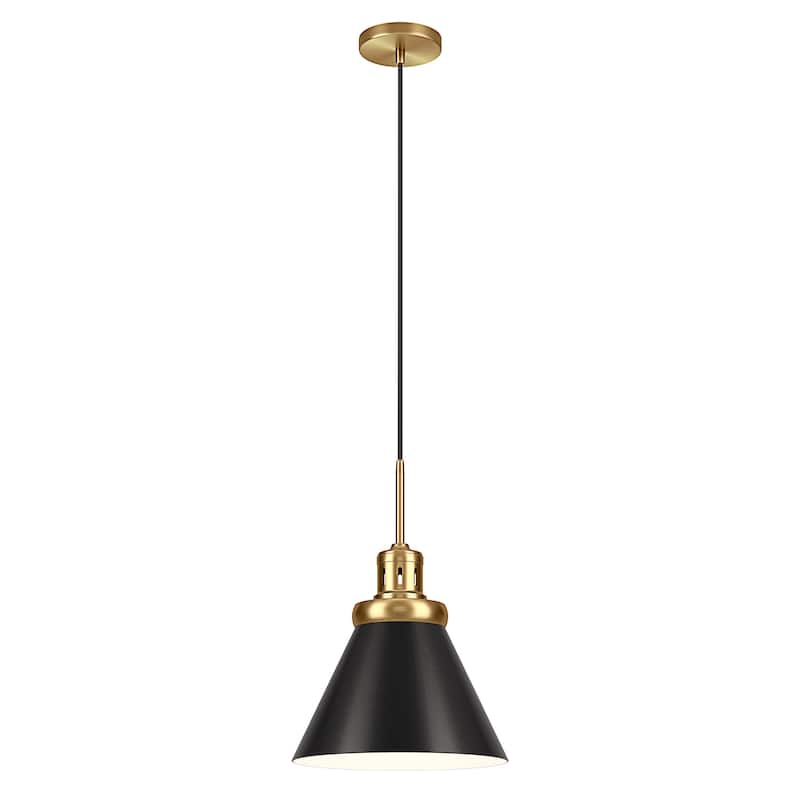 Zeno 12" Wide Pendant with Metal Shade