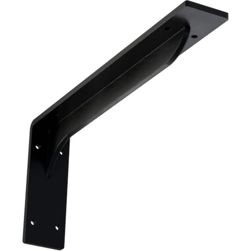 Embrey Steel Bracket - 2"W x 14"D x 5 1/4"H - Powder Coated Black