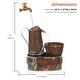 preview thumbnail 3 of 9, Alpine Corporation 34" Tall Outdoor Rustic Watering Can Fountain