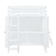 preview thumbnail 10 of 11, Full Size Loft Bed with Wardrobe, Desk and Shelves, White