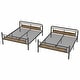 preview thumbnail 12 of 26, Metal Bunk Bed, Industrial Detachable Bunkbeds with Safety Guard Rails for Teens