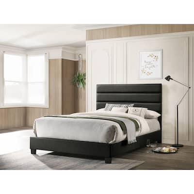 Floris Upholstered Panel Bed (Full/ Queen/ King)