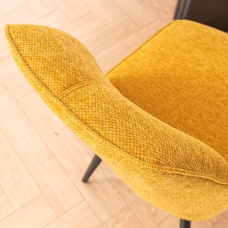 Set of 2 Modern Dining Chairs, Armless Upholstered Side Chairs