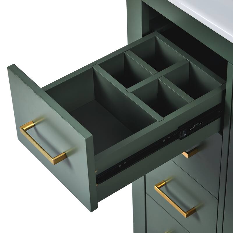 30" Bathroom Vanity with Ceramic Sink