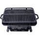 preview thumbnail 6 of 13, Oval Cast Iron Portable Outdoor Grill with Carry Handle Charcoal Fueled - 19"L