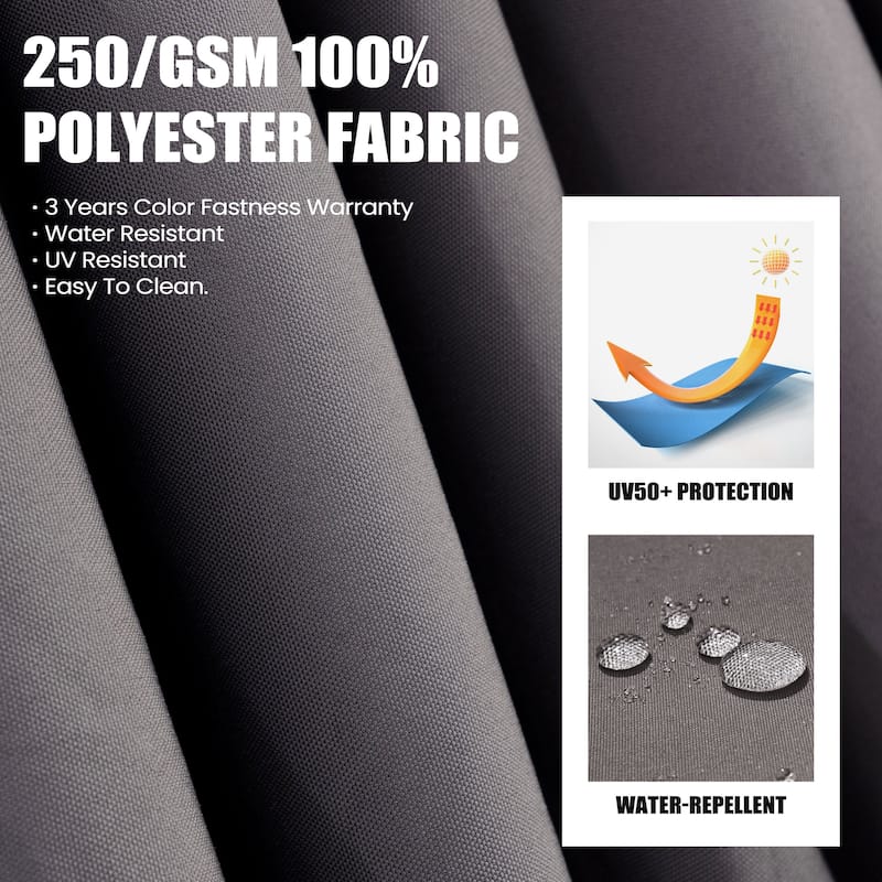 13 ft x 10 ft Outdoor Luxury Aluminum Patio Cantilever Offset Umbrella with Base