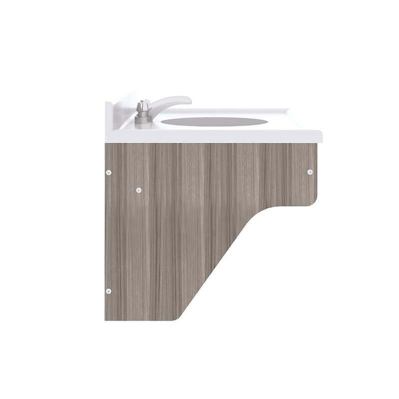 Tot Mate Single Laminate Wall Vanity - 31" x 21" x 21.5"; Unassembled