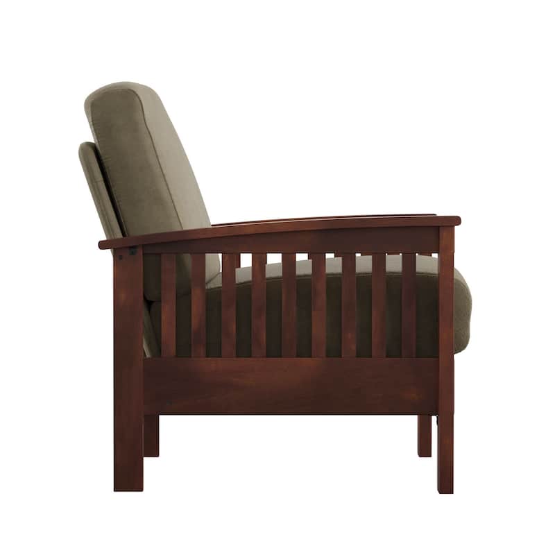 Hills Mission-Style Oak Accent Chair by iNSPIRE Q Classic