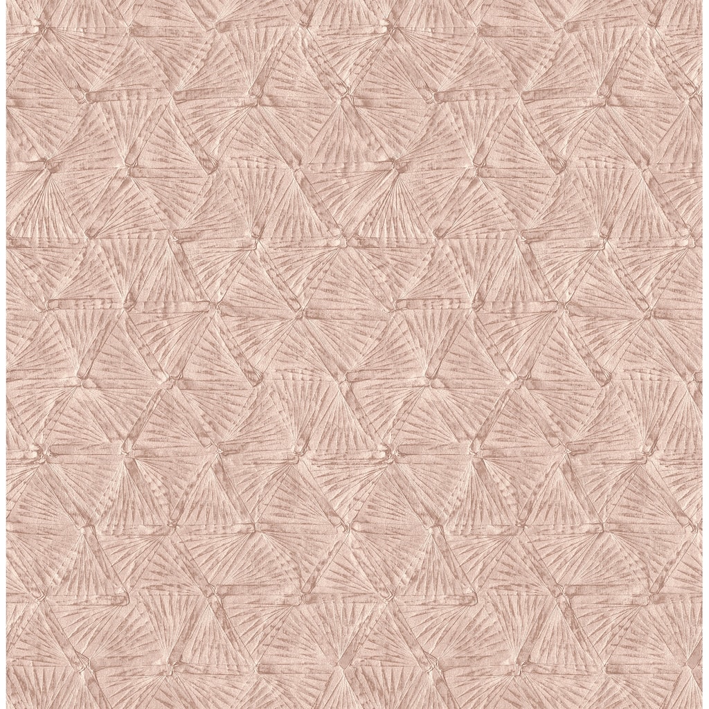 A-Street Prints Wright Rose Gold Textured Triangle Wallpaper