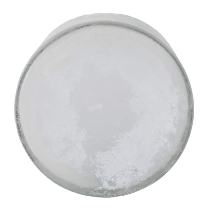 Glass Frosted Finish Pillar Candle Holder - Clear