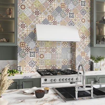 Apollo tile 18" x 48" Nimbus Matte Multicolor Ceramic Tile (22.98 sq ft/case) - 4 Pack