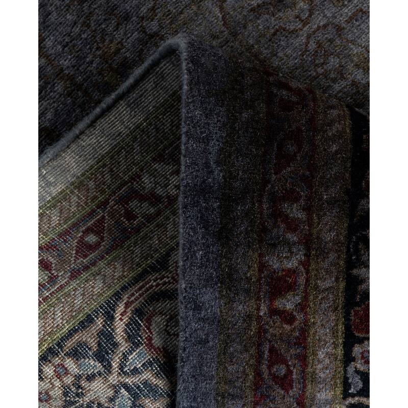 Overdyed One-of-a-Kind Hand-Knotted Area Rug - Gray - 2' 7" x 11' 6"