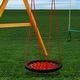 preview thumbnail 9 of 12, Gorilla Playsets Round Orbit Swing with Nylon Ropes Extra Large