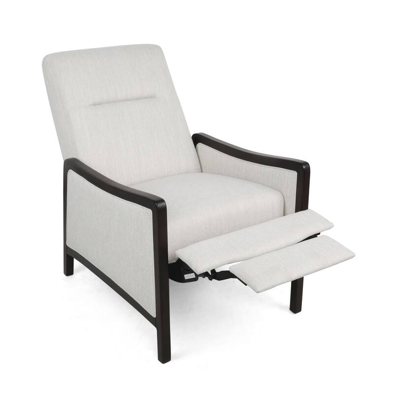 Veatch Contemporary Upholstered Pushback Recliner by Christopher Knight Home