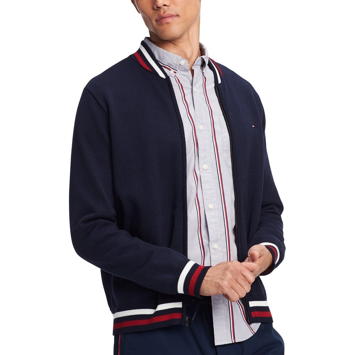tommy hilfiger zip cardigan