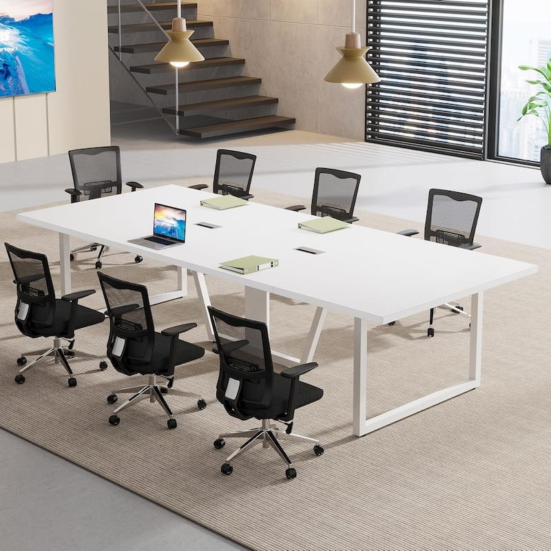 8FT Conference Table, Large Meeting Table for 10 People