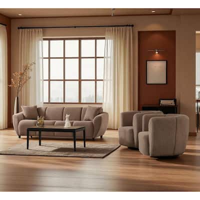 Karo 3 Pieces Living Room Sets 1 Sofa 2 Chair