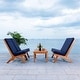 preview thumbnail 10 of 75, SAFAVIEH Outdoor Chaston 4-Piece Conversation Patio Set with Accent Pillows