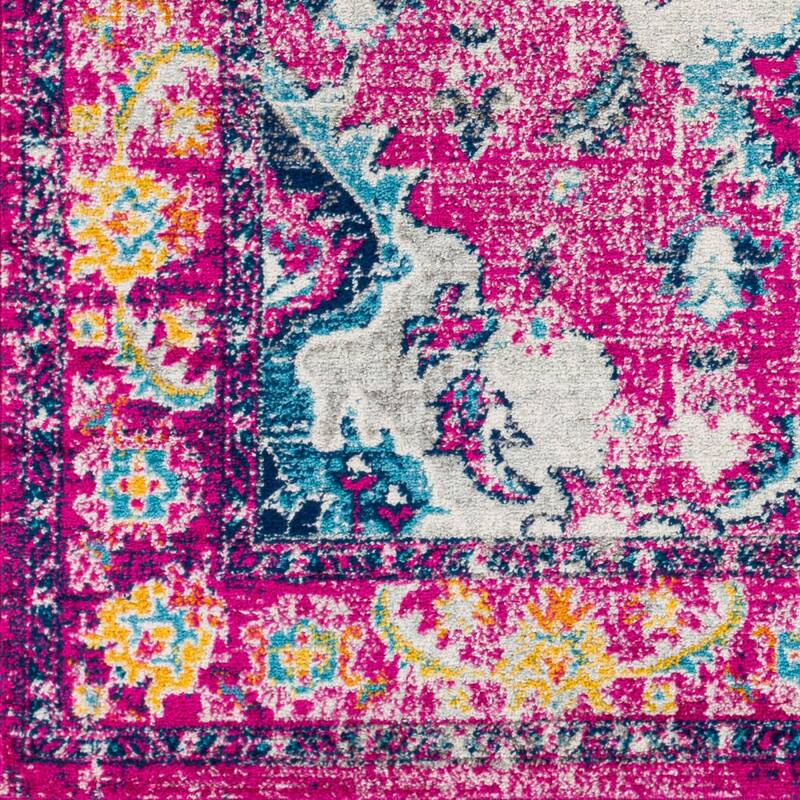 Livabliss Frederika Faded Medallion Area Rug