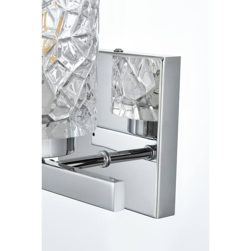 Cara 1 Light Bath Sconce with Clear Shade