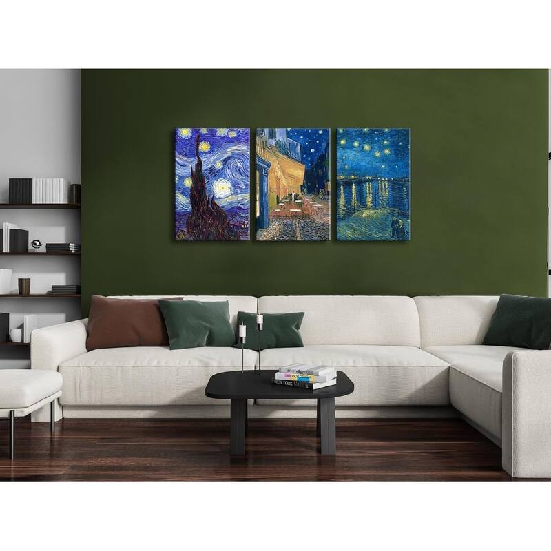 Art 3 Panels Canvas Prints of Vincent Van Gogh Paintings