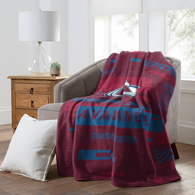 NHL Colorado Avalanche Digitize Raschel Throw Blanket