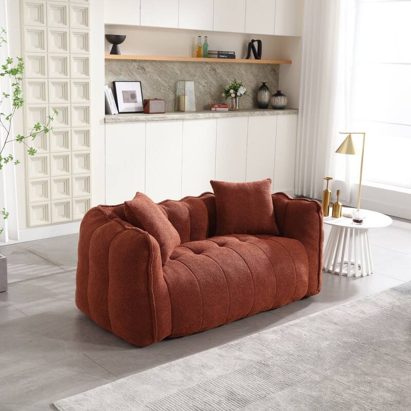 66.1''W Soft beanbag chair with high resilience foam