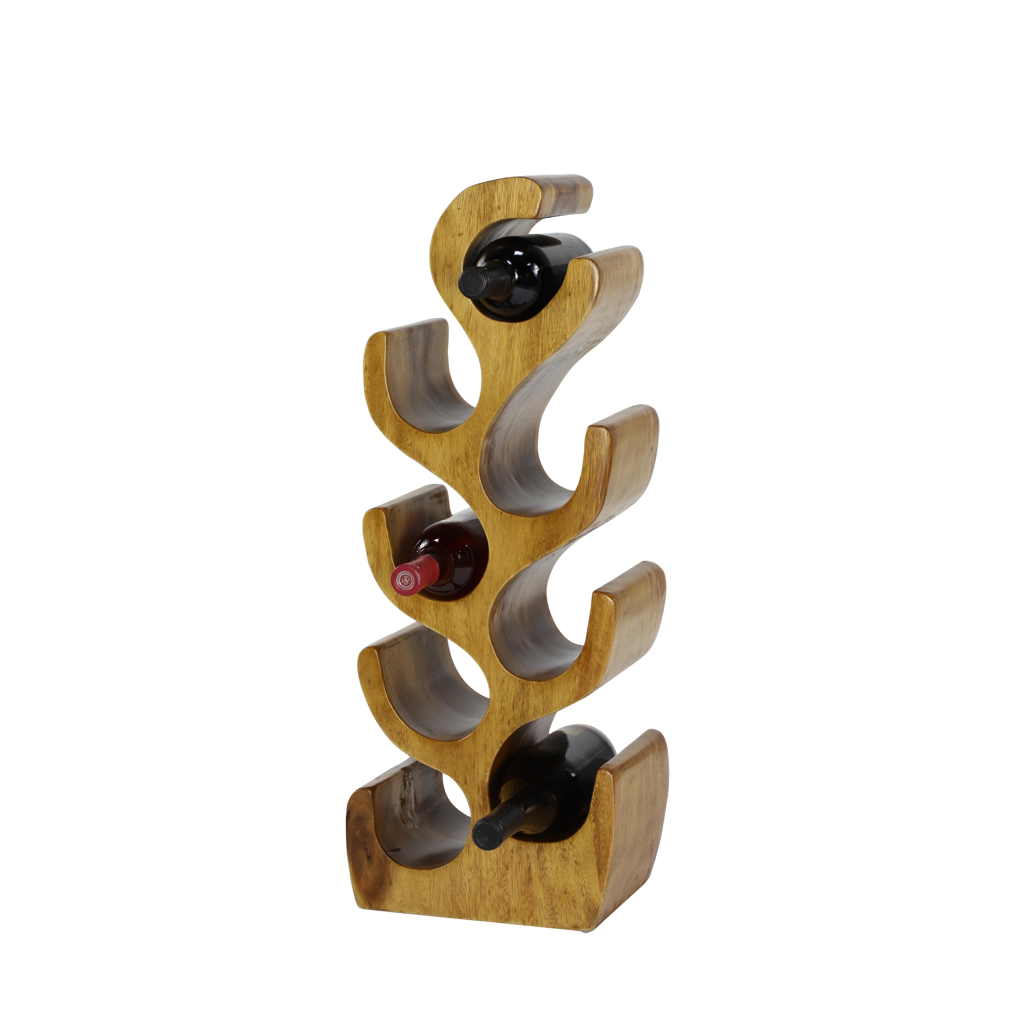 Teak Wood Rack - Brown - Roche River Decor
