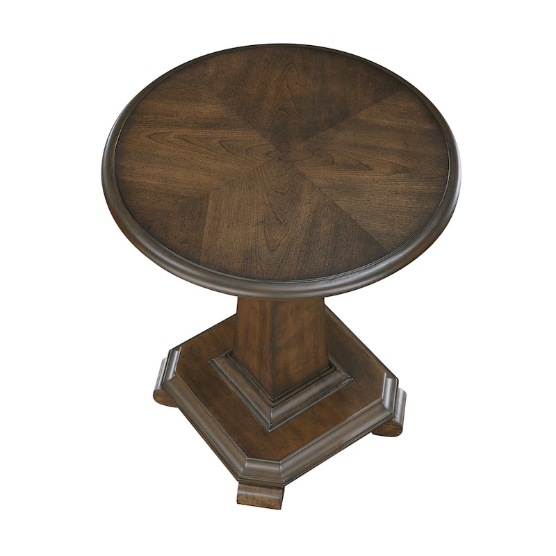 Dionne Round Wood End Table