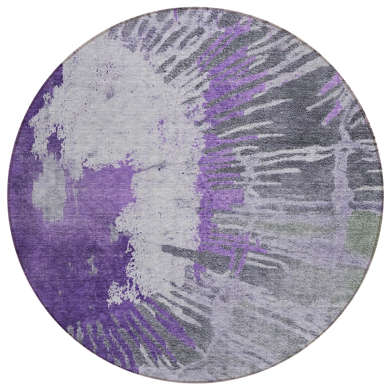 Machine Washable Indoor/ Outdoor Chantille Modern Burst Rug