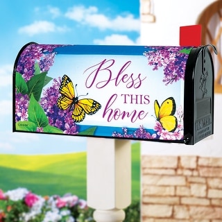 Bless This Home Decorative Spring Magnetic Mailbox Cover - 20.75 x 0.12 x 18.5