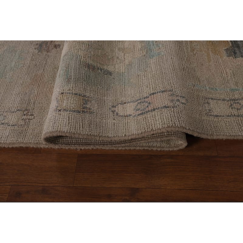 Vegetable Dye Oushak Oriental Area Rug Hand-Knotted Wool Carpet - 8'5"x 10'0"