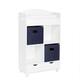 Option White with Navy Bins