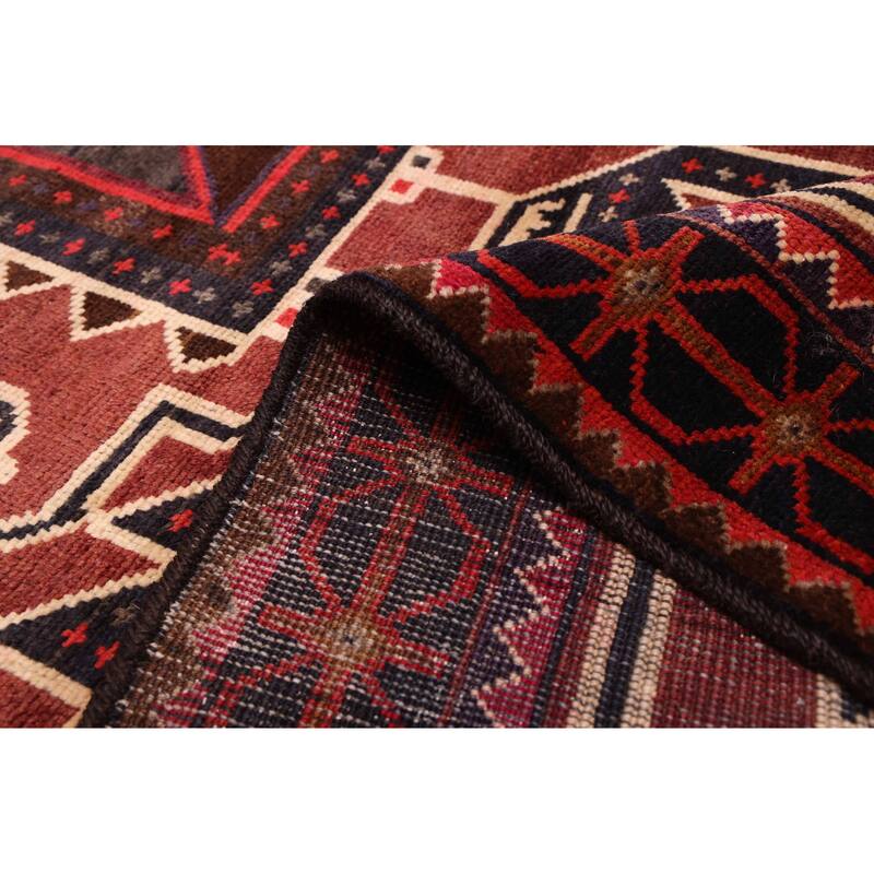 ECARPETGALLERY Hand-knotted Konya Anatolian Dark Red Wool Rug - 5'5 x 8'9