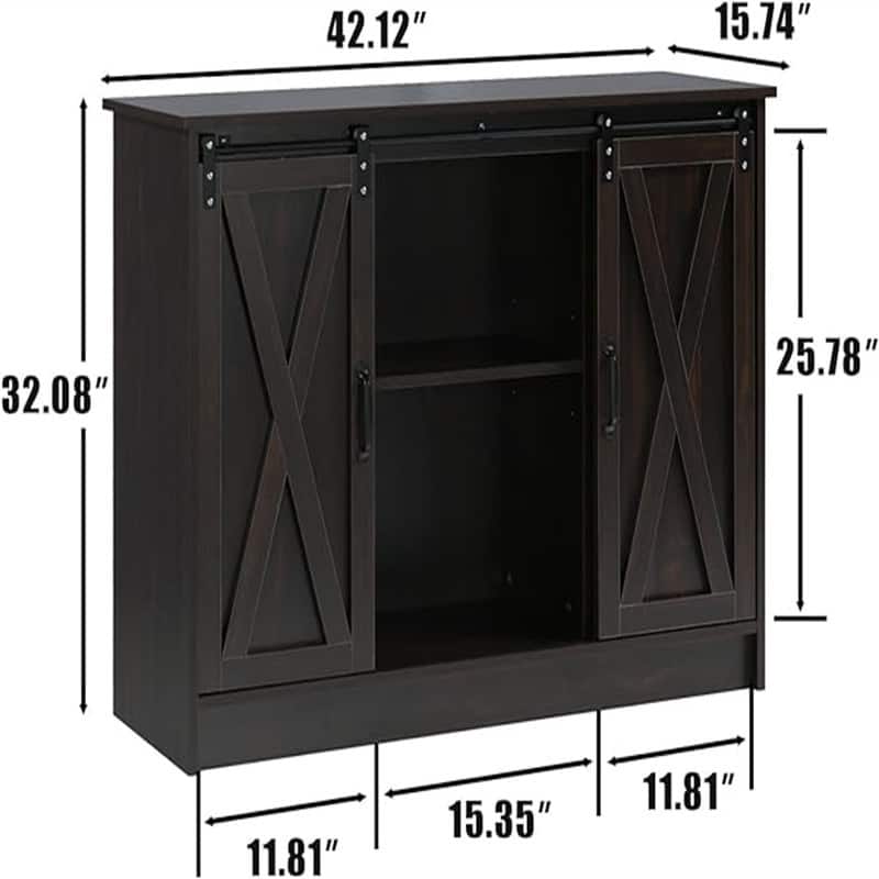 Buffet Cabinet - 15.7"D x 42"W x 32"H