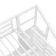 preview thumbnail 71 of 74, Kids Loft Bed Metal Frame Bed with Wardrobe, L-shaped Desk and Storage Stairs, High Loft Bed with LED, USB and Adjustable Shelf