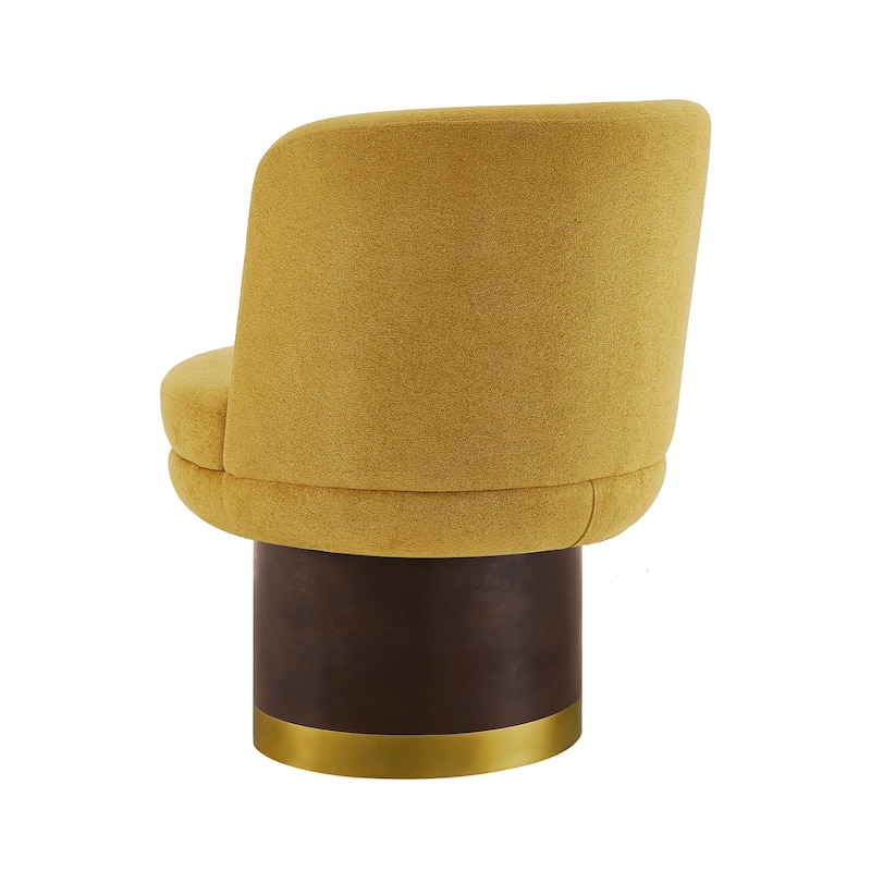 360°Swivel Accent Chair Round Swivel Chair Barrel Chair Upholstered Swivel Chair for Living Room, Bedroom or Apartment