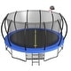preview thumbnail 2 of 5, Trampoline Kids and Adults Outdoor Jumbo Round 16 Ft Trampoline with Enclosure