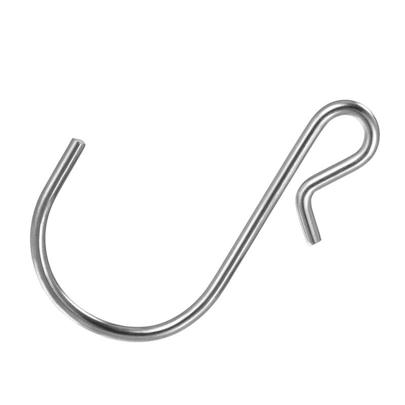 20pcs S Hanging Hooks 1.9 x 1.1 Inch S Shaped Hanger Silver
