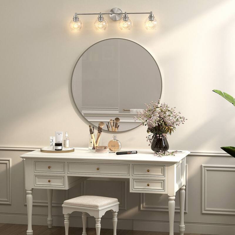 Dimmable Bathroom Vanity Light Globe Glass Shades