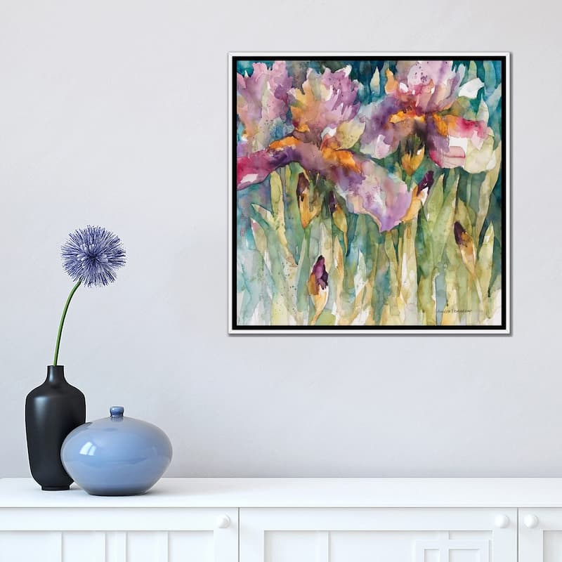 iCanvas "Siberian Iris" by Annelein Beukenkamp Framed Canvas Print