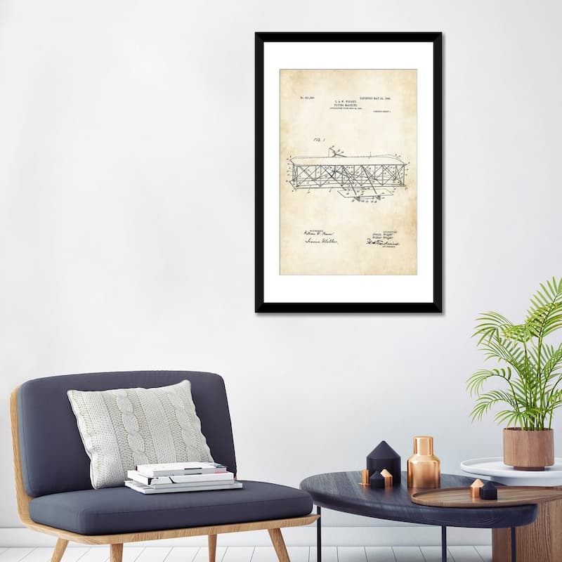 iCanvas "Wright Brothers Airplane" by Patent77